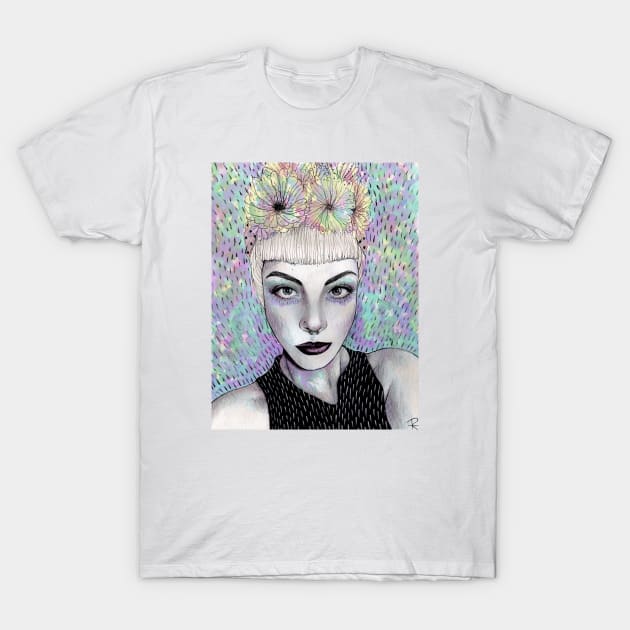 Mourning flower T-Shirt by roselinestephania